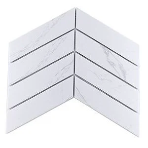 Igglejżjat taċ-ċeramika Herringbone Mosaic Tile